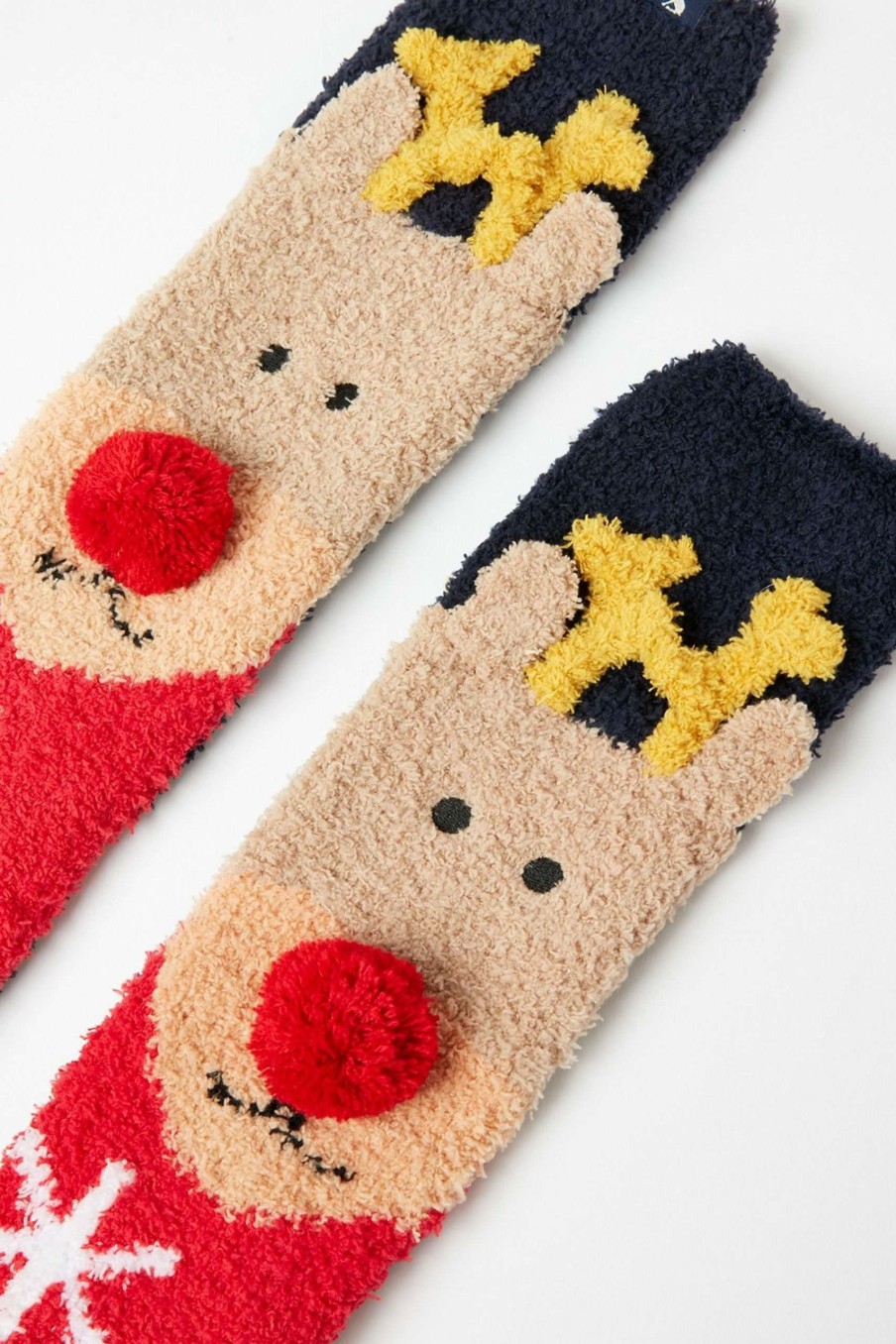 Accessories * | Joules Blue Festive Fluffy Socks Festive Fluffy Socks Classical