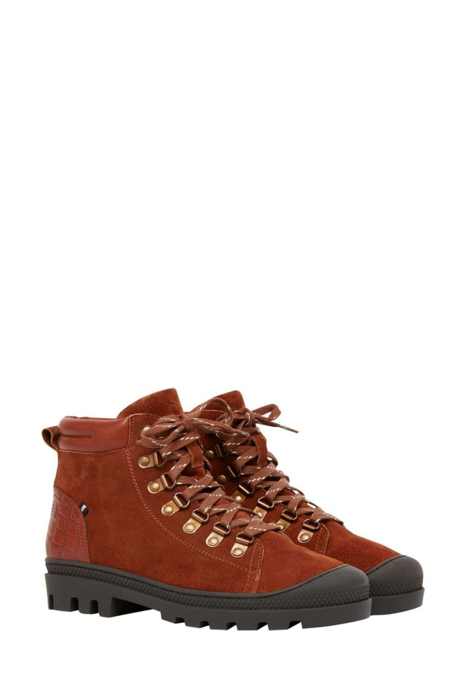 Shoes * | Joules Noa Brown Chunky Hiker Boots Sale Online