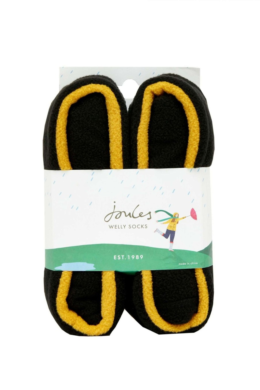 Accessories * | Joules Welton Black Welly Socks Sale