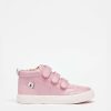 Shoes * | Joules Pink Bailey High Top Trainers Cut Price