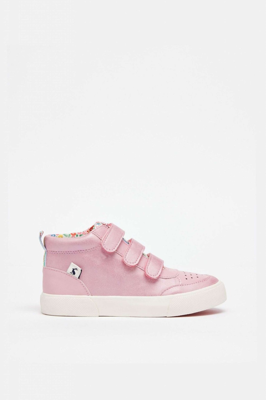 Shoes * | Joules Pink Bailey High Top Trainers Cut Price