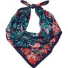 Accessories * | Joules Blue Liv Printed Square Scarf Clearance Sale