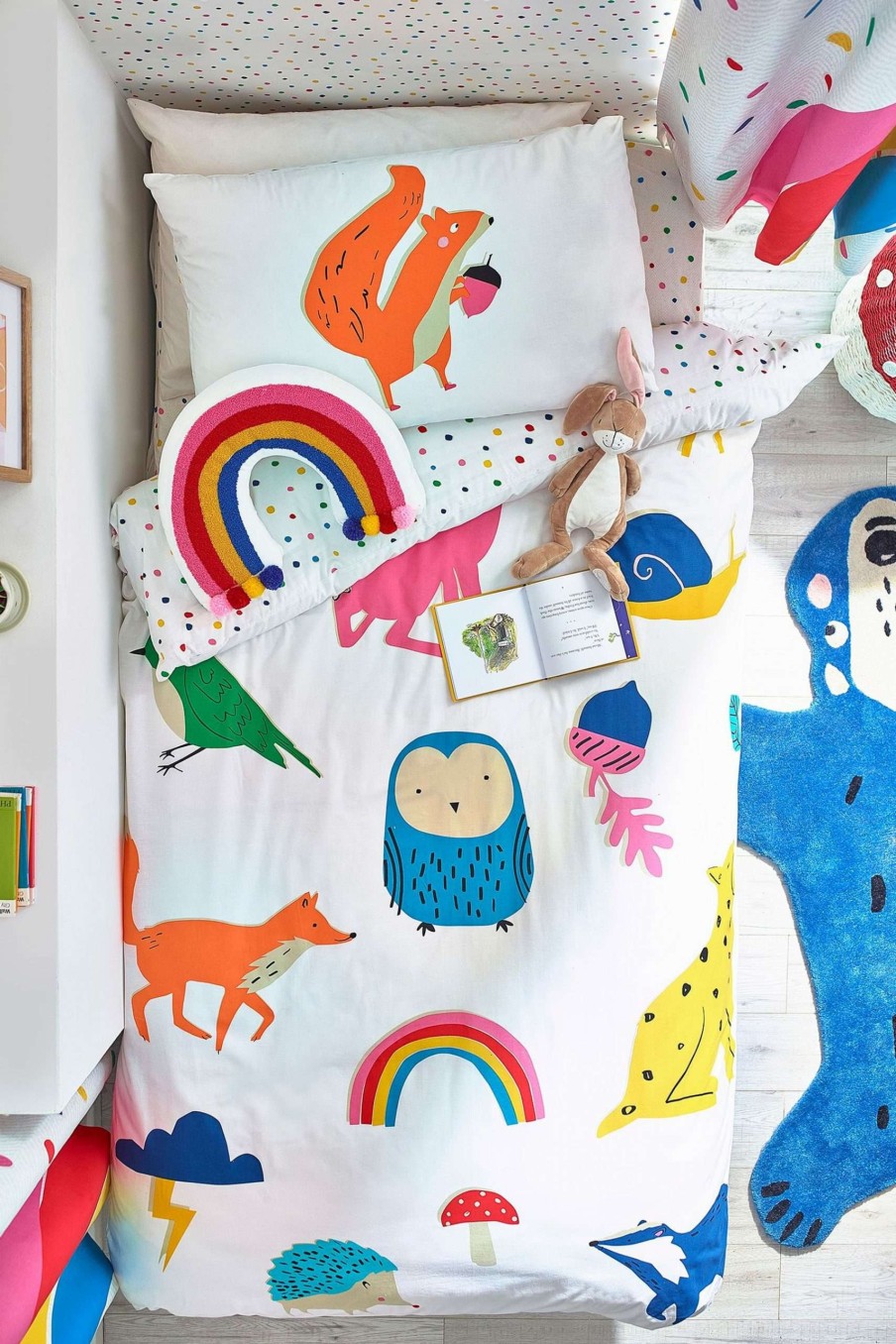 Accessories * | Joules At Next Kids 100% Cotton Reversible Duvet Cover And Pillowcase Set Cut Price