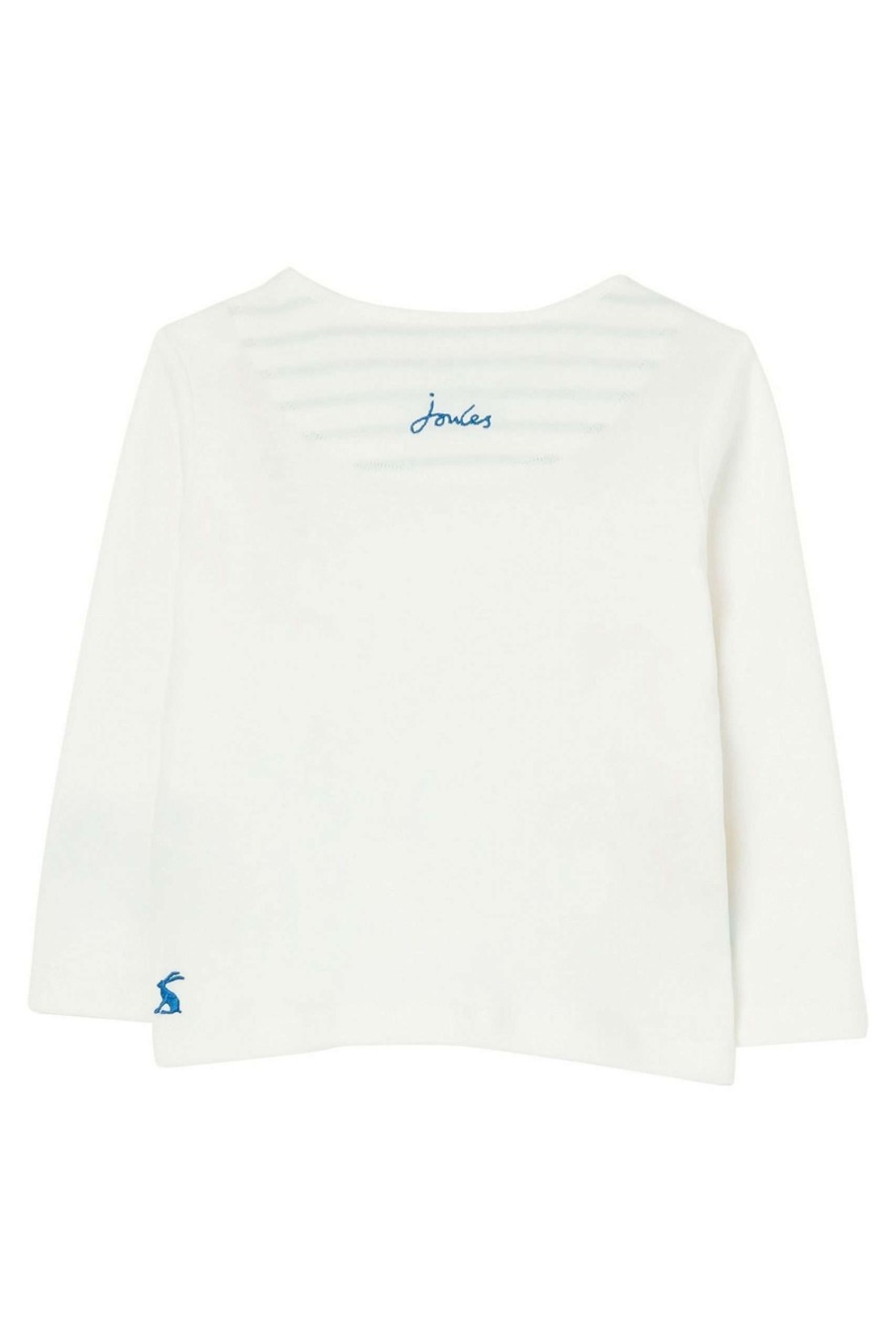 Apparel * | Joules Tate Artwork White Long Sleeve T-Shirt Popular