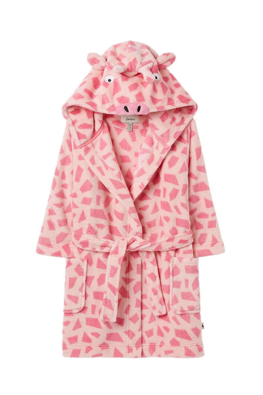 Apparel * | Joules Pink Lazydays Teddy Dressing Gown Cut Price