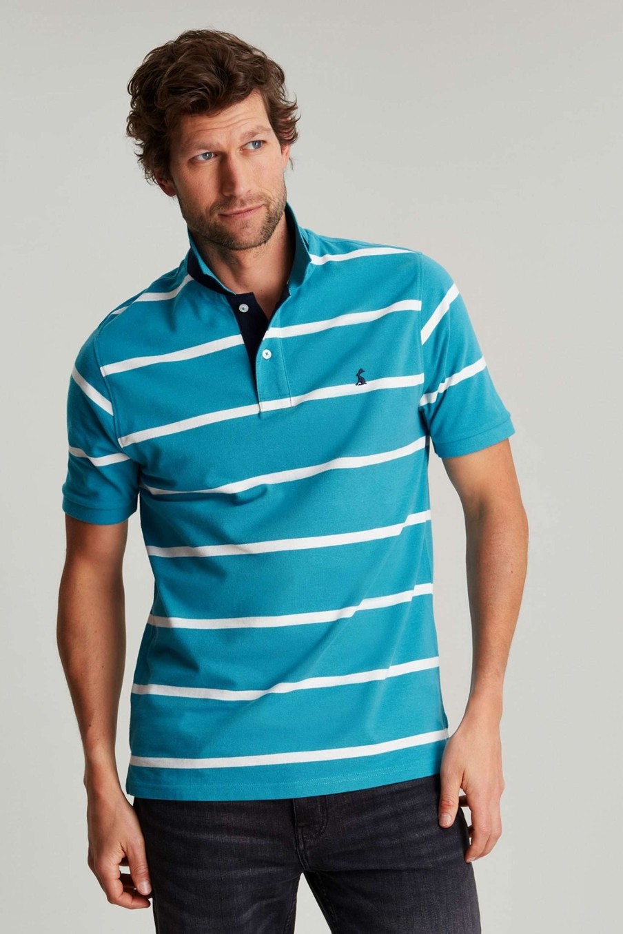 Apparel * | Joules Blue Filbert Polo Shirt Shop