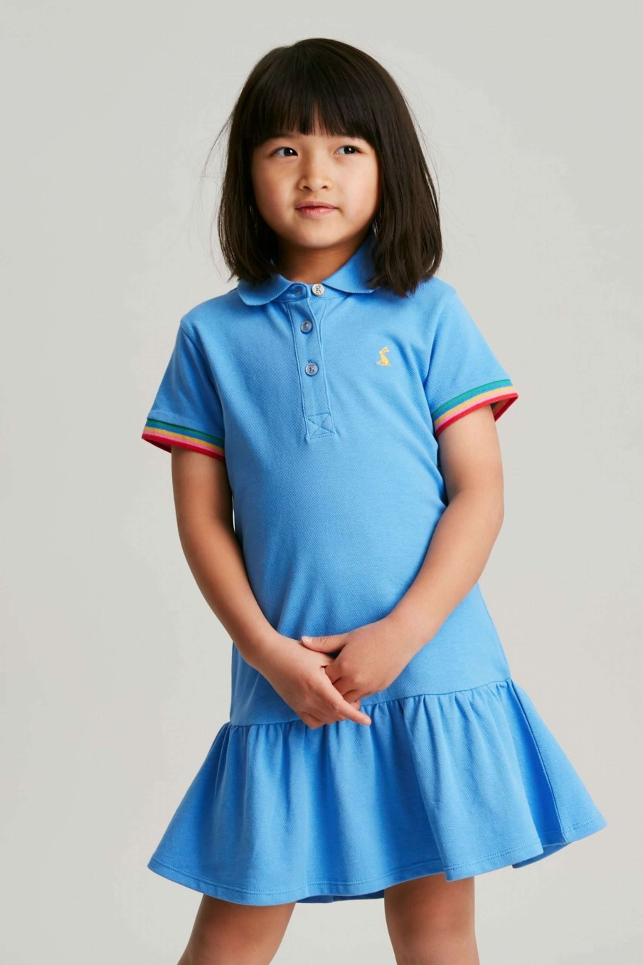 Apparel * | Joules Blue Orla Polo Dress Classical