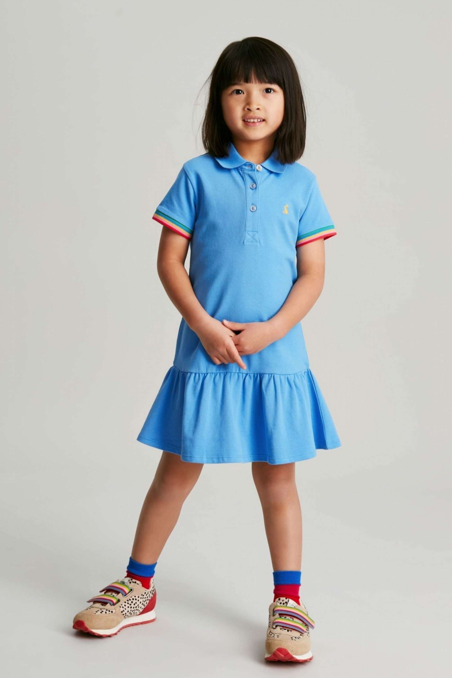 Apparel * | Joules Blue Orla Polo Dress Classical