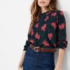 Apparel * | Joules Blue Freya Pintuck Bodice Top Attractive