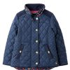 Apparel * | Joules Blue Newdale Quilted Jacket Opening Sales