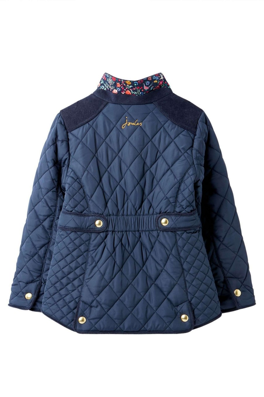 Apparel * | Joules Blue Newdale Quilted Jacket Opening Sales