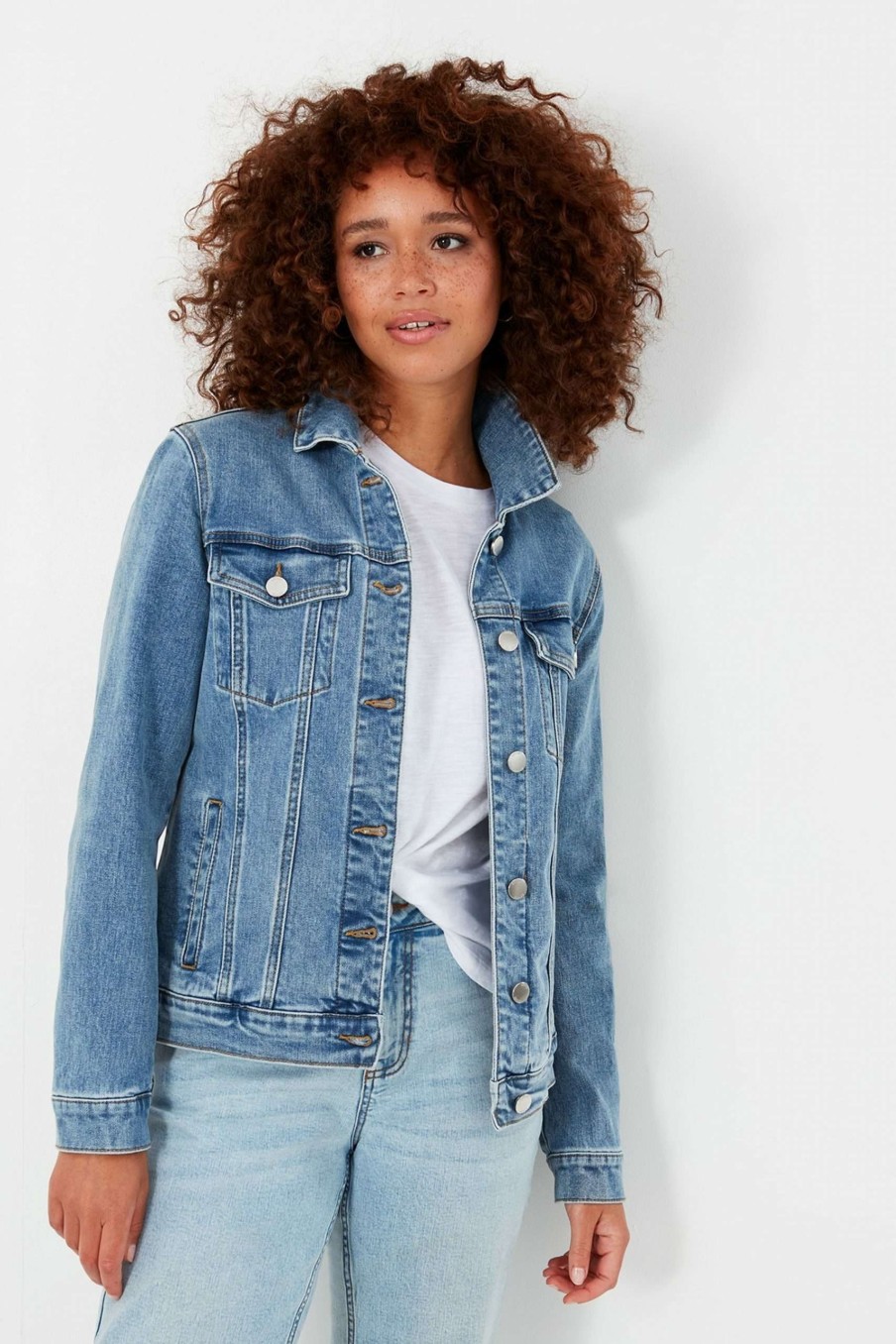 Apparel * | Joules Blue Arkley Relaxed Denim Jacket Limited Edition