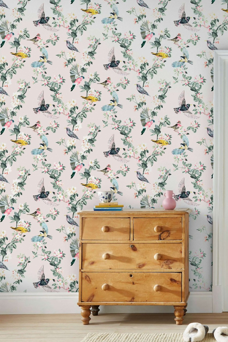 Accessories * | Joules Handford Garden Birds Antique Creme A4 Sample Cut Price