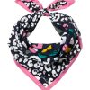 Accessories * | Joules Blue Liv Printed Square Scarf Sale