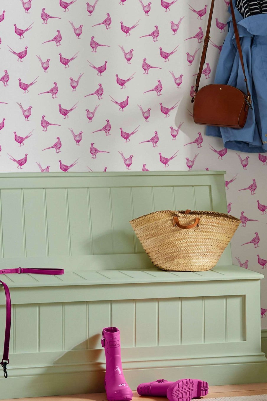 Accessories * | Joules Flirty Pheasants Wallpaper Special