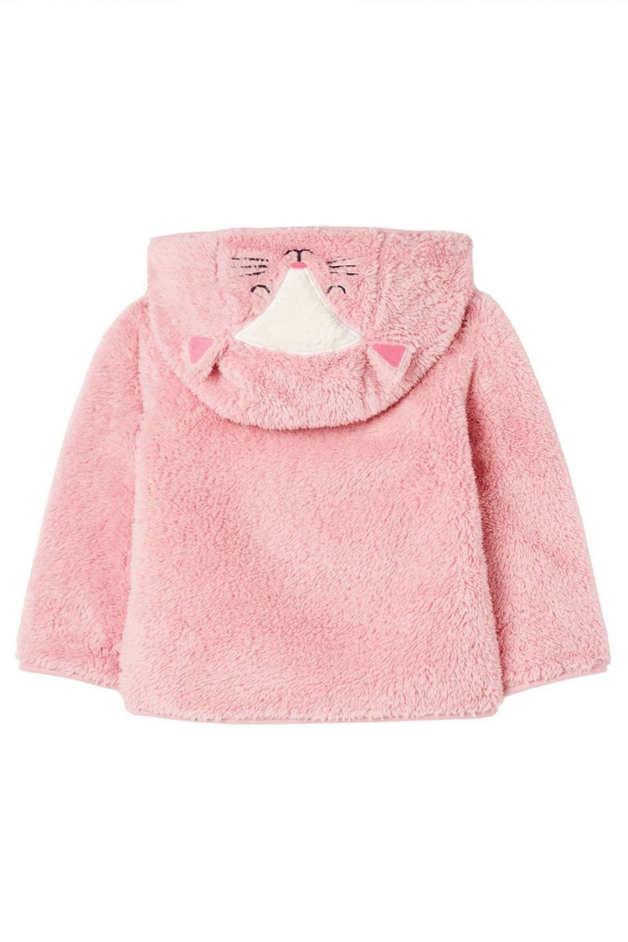 Apparel * | Joules Pink Cuddle Zip Through Recycled Fleece Opening Sales