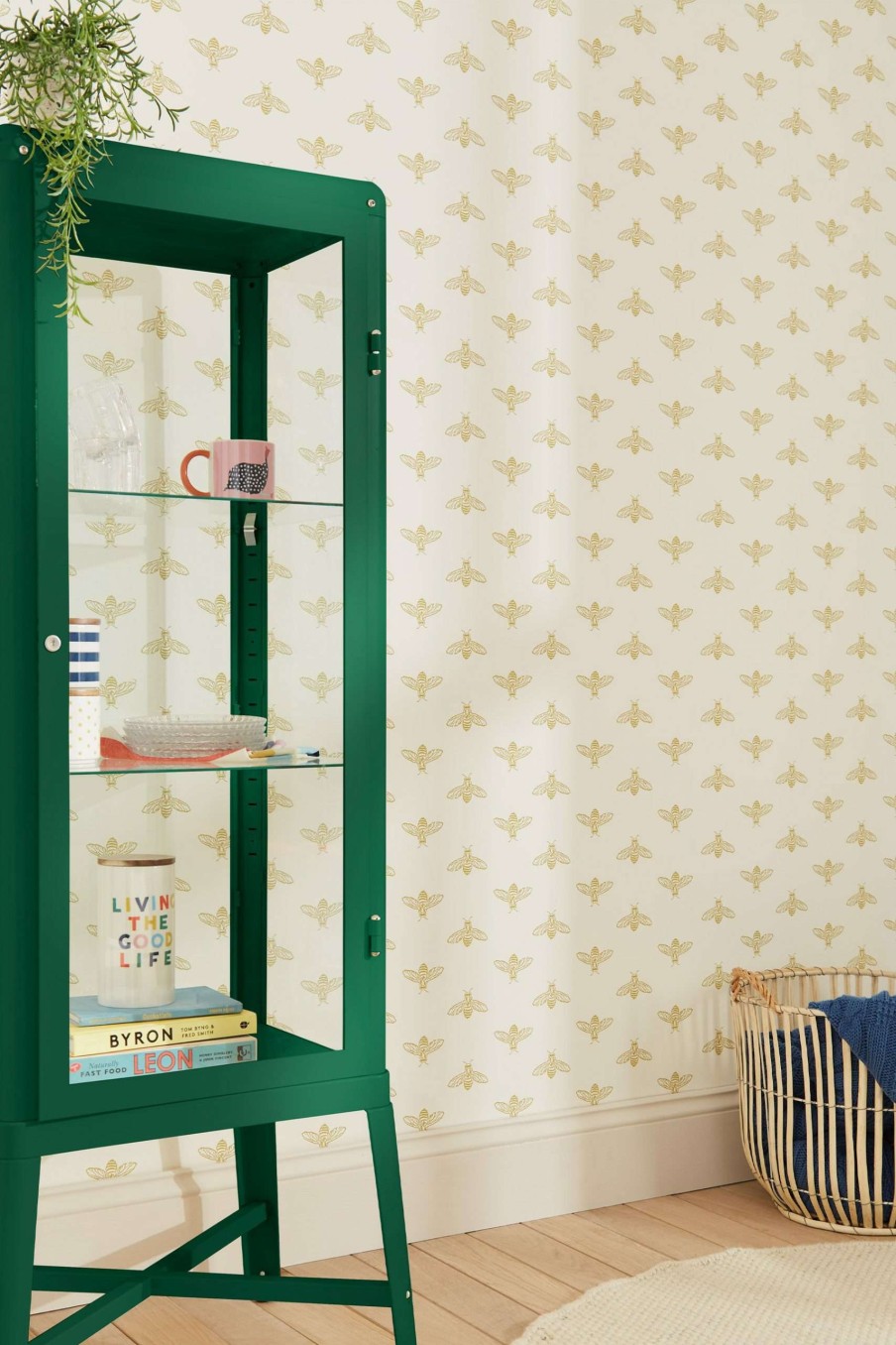 Accessories * | Joules Block Print Bee Wallpaper Limited Edition