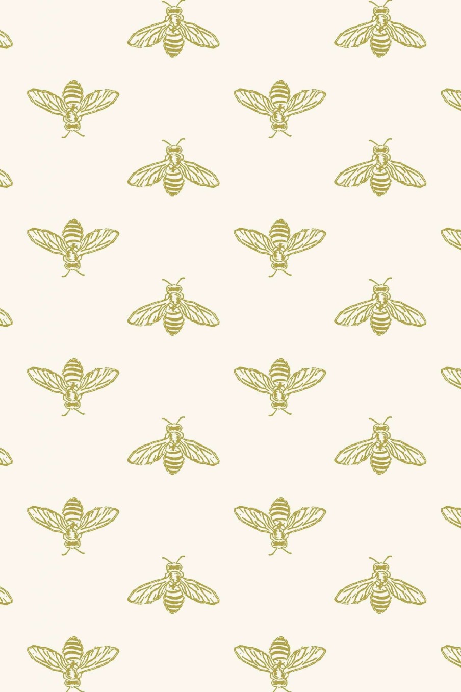 Accessories * | Joules Block Print Bee Wallpaper Limited Edition