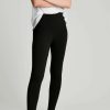 Apparel * | Joules Ebba Black Plain Leggings Cut Price