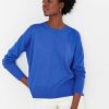 Apparel * | Joules Blue Juniper Star Pointelle Jumper Latest Fashion