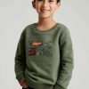 Apparel * | Joules Green Gruffalo Jonti Gruffalo Embroidered Crew Neck Sweatshirt Opening Sales