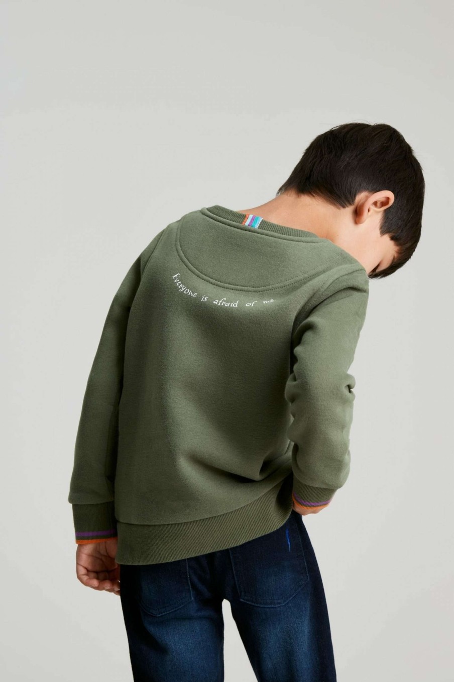 Apparel * | Joules Green Gruffalo Jonti Gruffalo Embroidered Crew Neck Sweatshirt Opening Sales