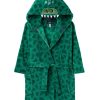 Apparel * | Joules Green Lazydays Character Fleece Dressing Gown Online Sales