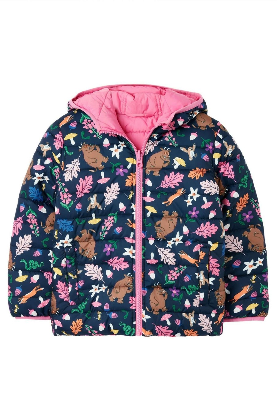 Apparel * | Joules Blue Gruffalo Switch It Reversible Puffer Jacket Free Delivery