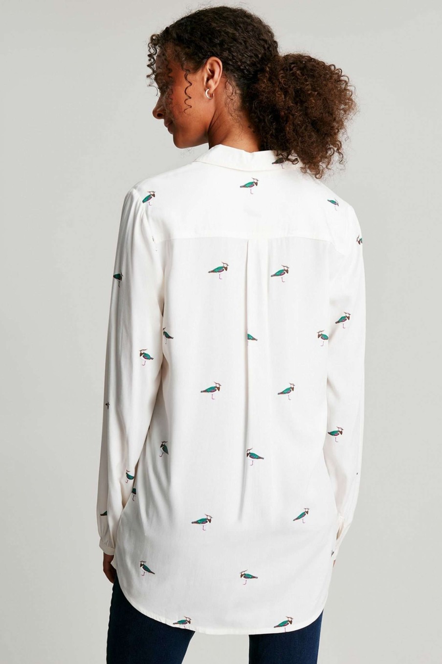 Apparel * | Joules Elvina White Button Through Blouse Sale