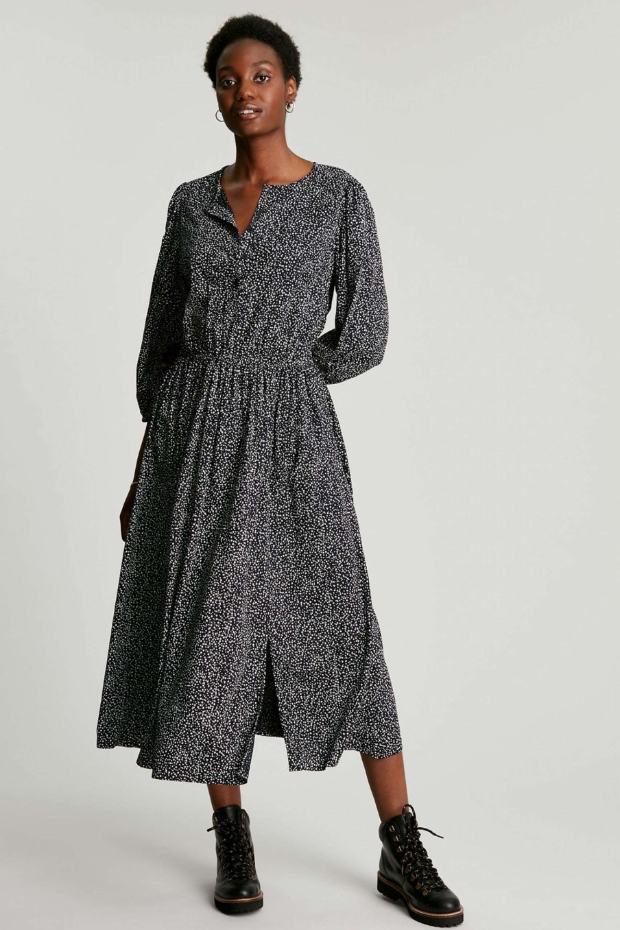 Apparel * | Joules Blue Gee Button Down Dress Clearance Sale