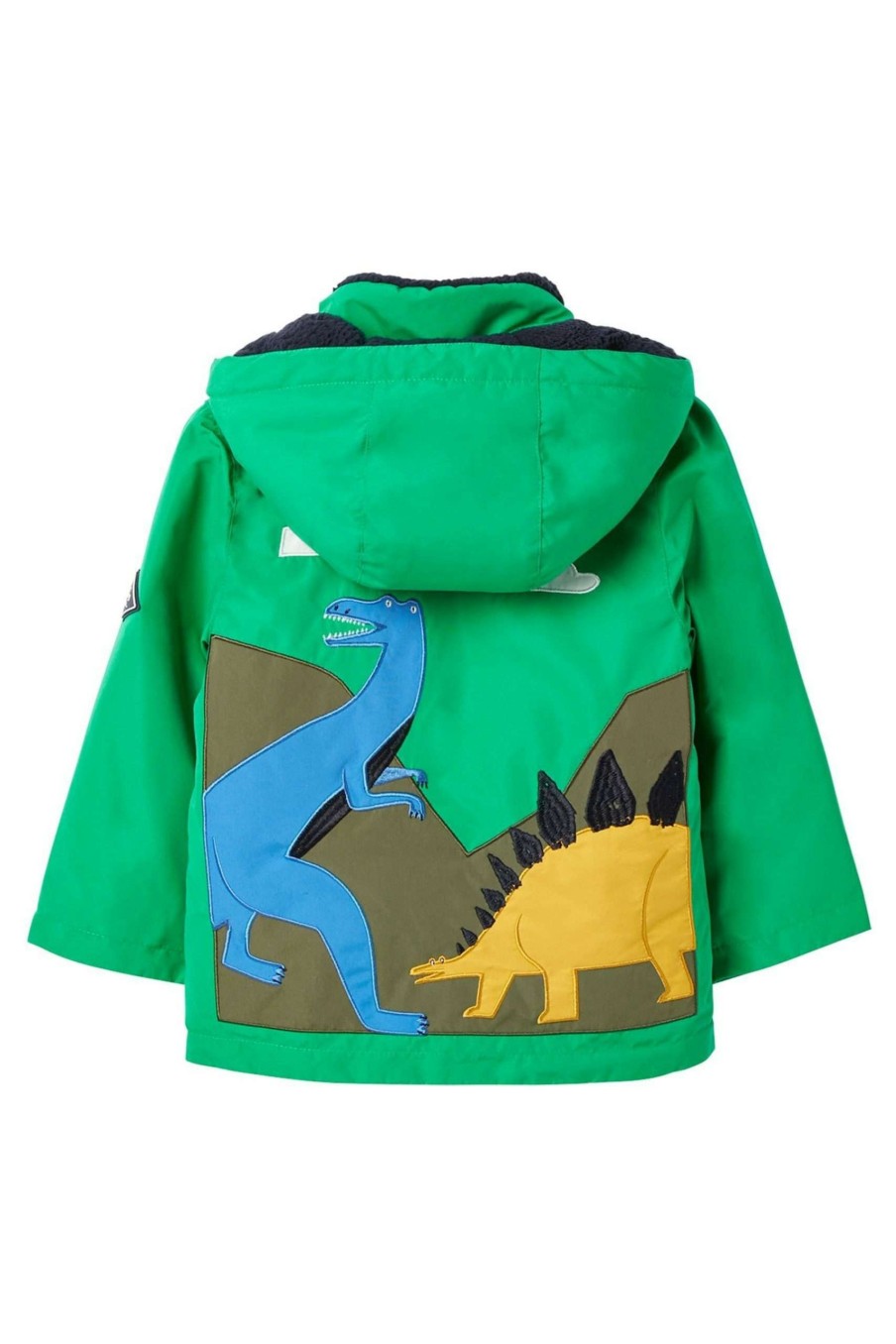 Apparel * | Joules Green Morgan Showerproof Artwork Jacket Discounts