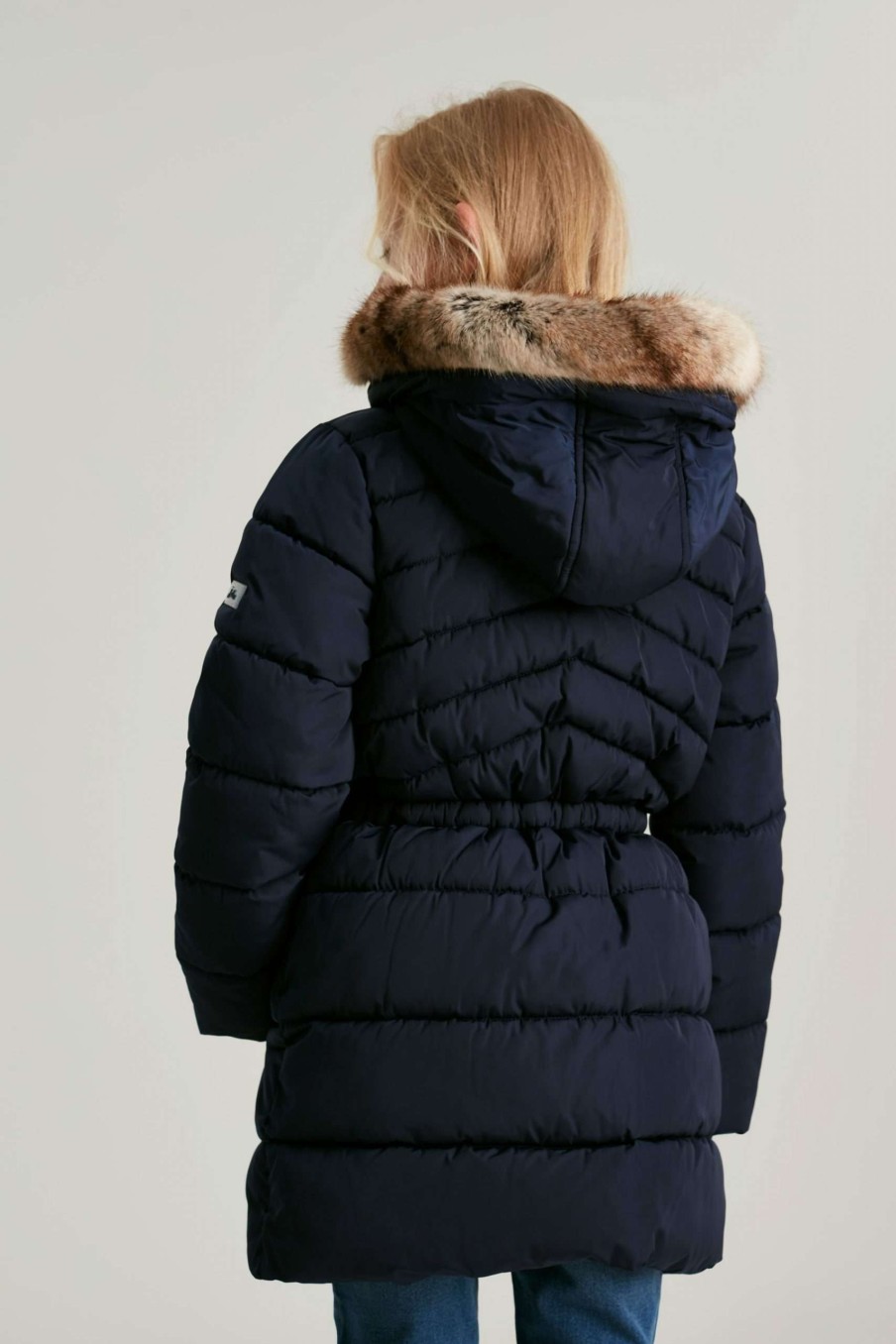 Apparel * | Joules Blue Hartwell Recycled Padded Puffer Coat 100% Guarantee