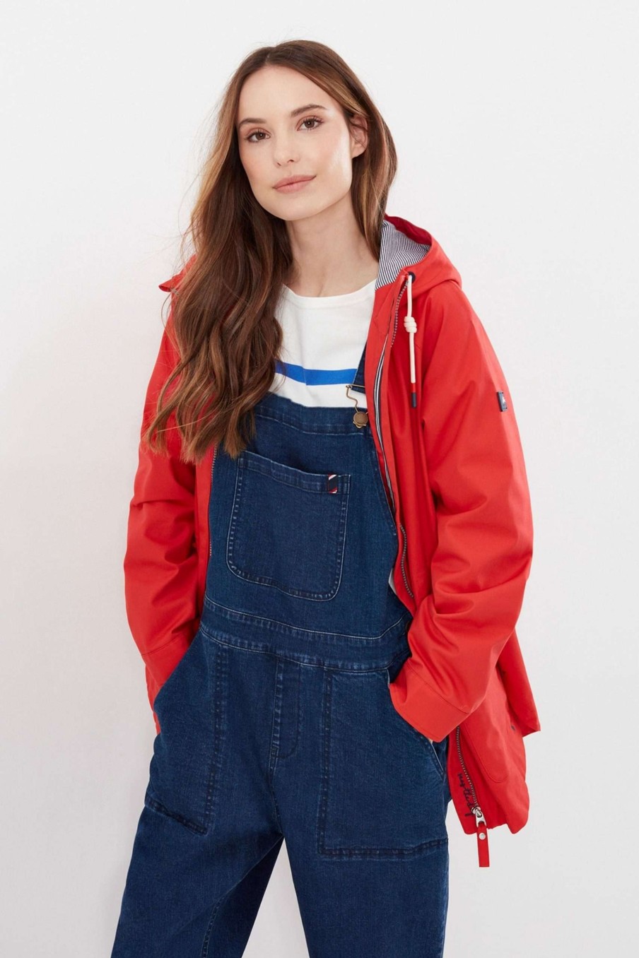 Apparel * | Joules Shoreside Coastal Waterproof Jacket Sale