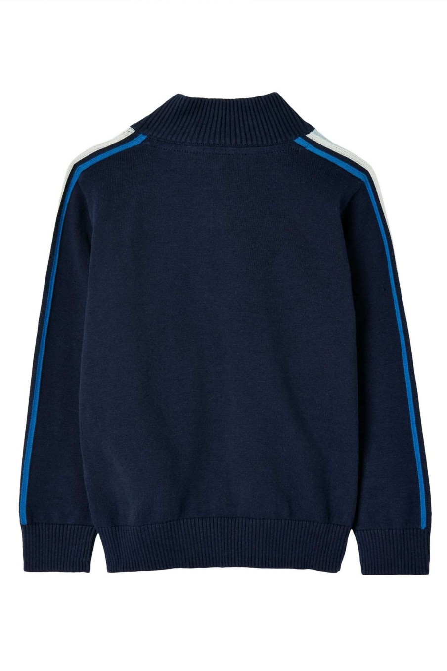 Apparel * | Joules Blue Ackwell 1/4Th Zip Funnel Neck Jumper Clearance Sale