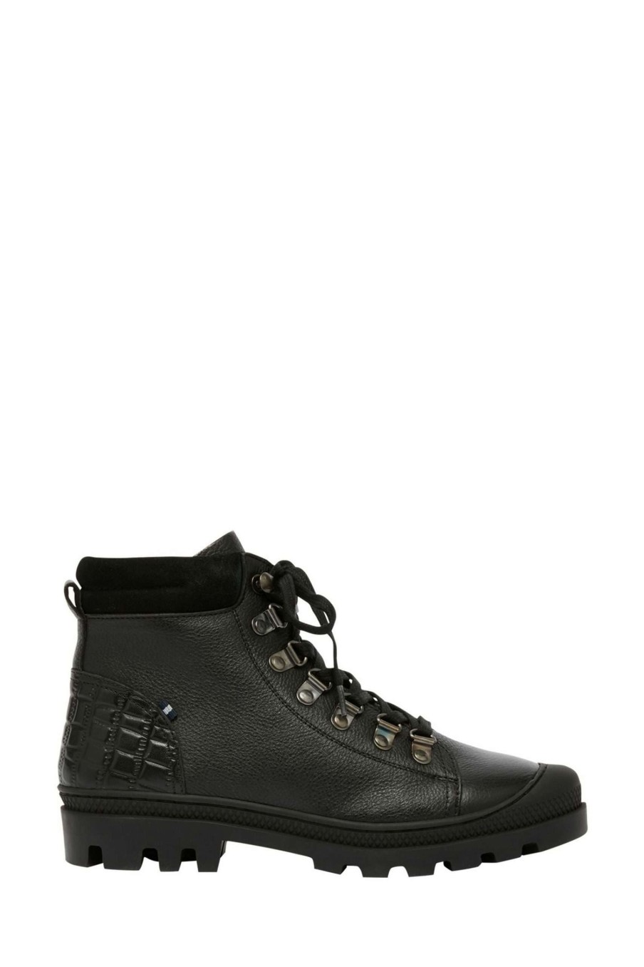 Shoes * | Joules Noa Black Chunky Hiker Boots Limited Edition