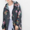 Apparel * | Joules Blue Golightly Printed Waterproof Packaway Jacket Opening Sales