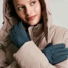 Accessories * | Joules Blue Drysdale Windproof Gloves Popular