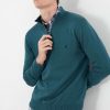 Apparel * | Joules Blue Hillside Seasonal 1/4Th Zip Funnel Neck Jumper Attractive