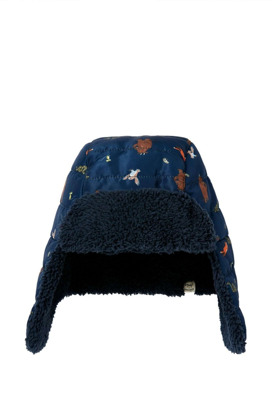 Accessories * | Joules Blue Gruffalo Forager Printed Showerproof Hat And Mitten Set Clearance Sale