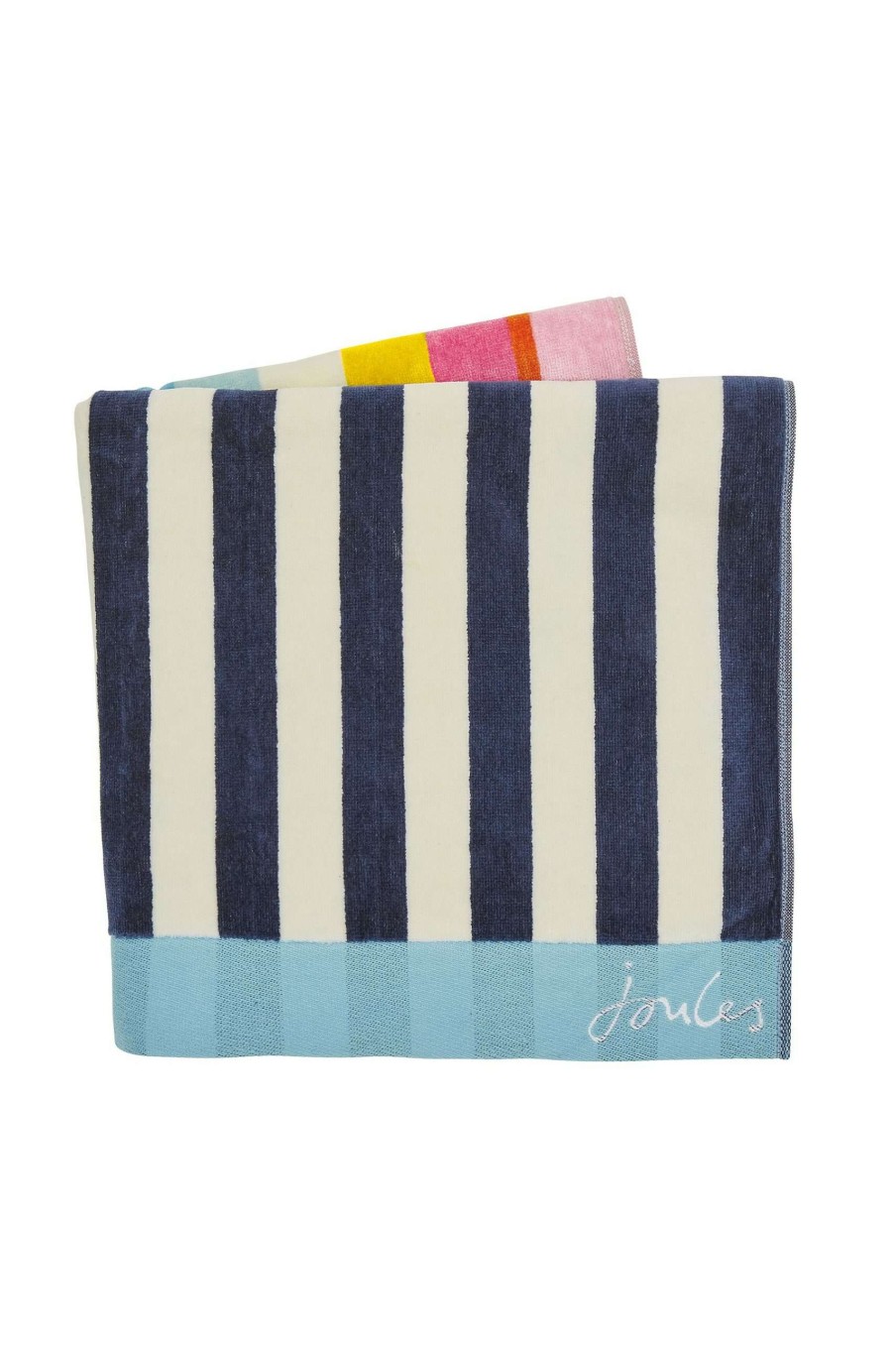 Accessories * | Joules Cambridge Stripe Cotton Towel Limited Edition