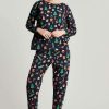 Accessories * | Joules Blue Christmas Dreamley Long Sleeve Jersey Pyjama Set Closeout Sale