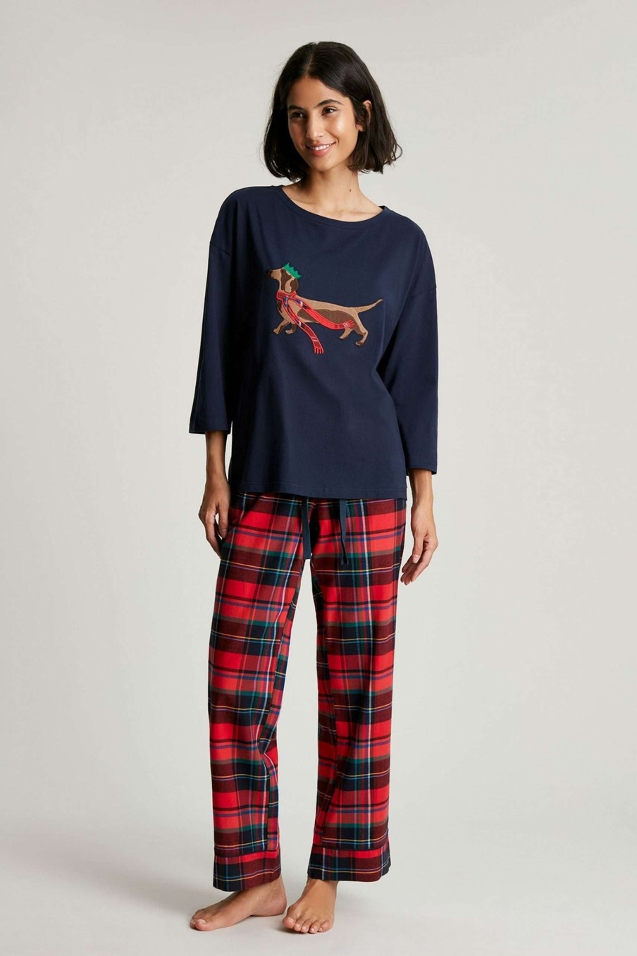 Accessories * | Joules Blue Goodnight Christmas Pyjama Set Online Store