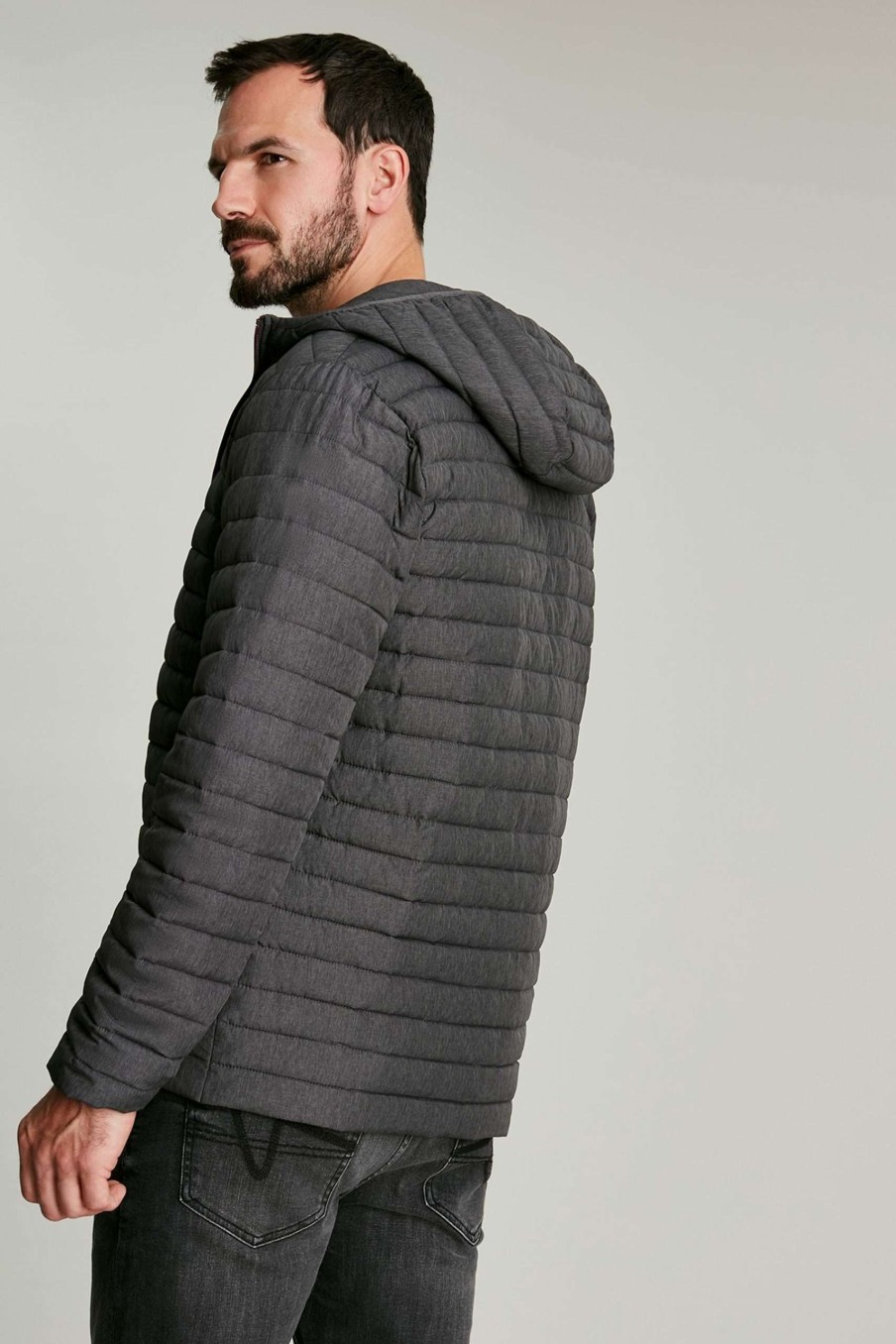 Apparel * | Joules Grey Padded Coat Closeout Sale