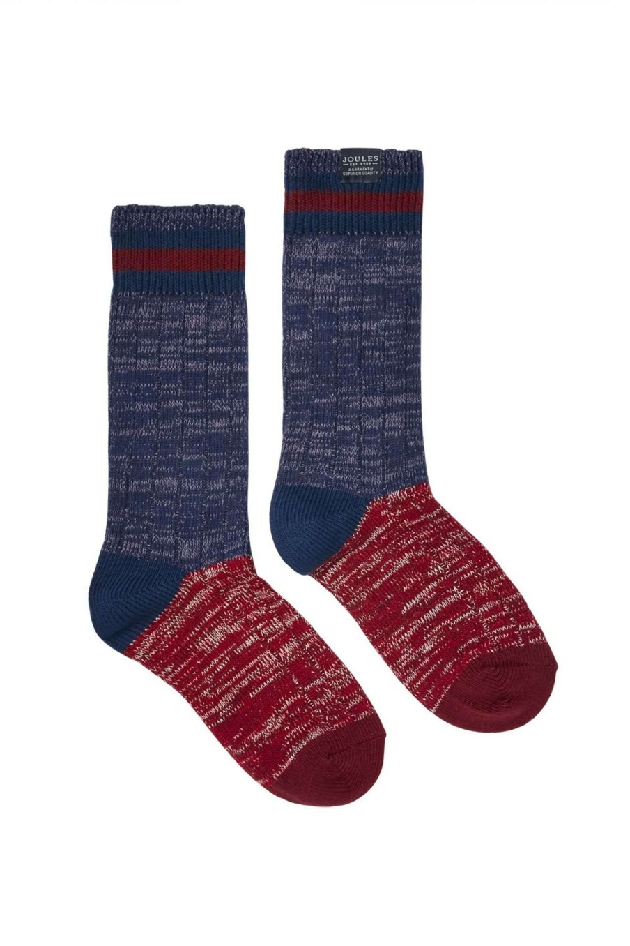 Accessories * | Joules Blue Chunky Socks Best-Selling