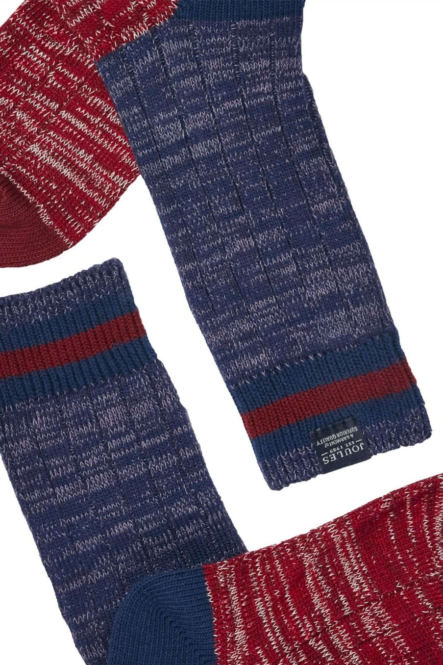 Accessories * | Joules Blue Chunky Socks Best-Selling