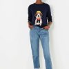 Apparel * | Joules Blue Mariella Intarsia Jumper Sale Online