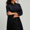 Apparel * | Joules Blue Harlow Cord Button Through Dress Limited Edition