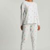 Accessories * | Joules Grey Dreamley Long Sleeve Jersey Pyjama Set 100% Guarantee