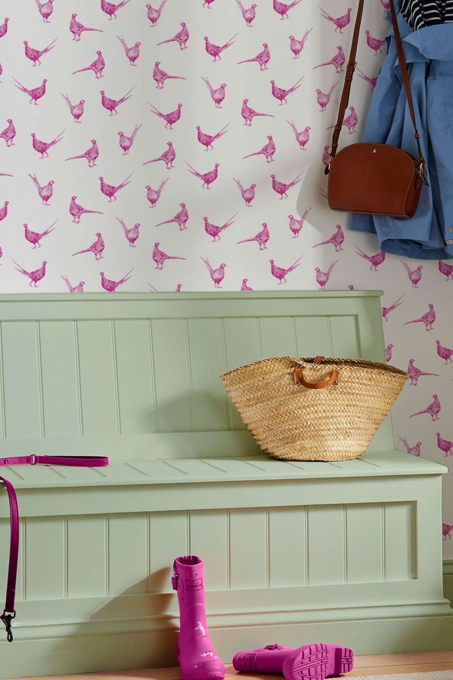 Accessories * | Joules Flirty Pheasants Truly Pink A4 Sample Limited Edition