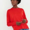 Apparel * | Joules Red Juniper Star Pointelle Jumper Free Delivery